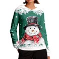 thumbnail image 1 of WILLBEST Sudadera con Capucha de Estilo Acogedor, Manga Larga, Estilo Informal, Cálida, Suave, de Corte Holgado, con Estampado Navideño Ideal para Mujer Mediana, 1 of 5
