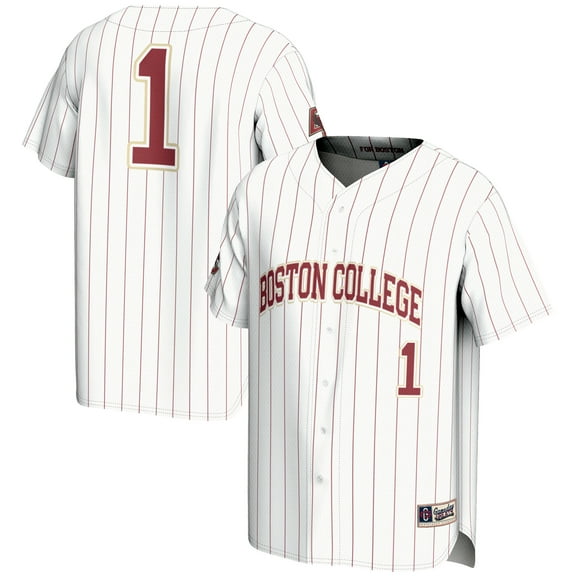 Men's GameDay Greats #1 White Boston College Eagles Lightweight Baseball Fashion Jersey