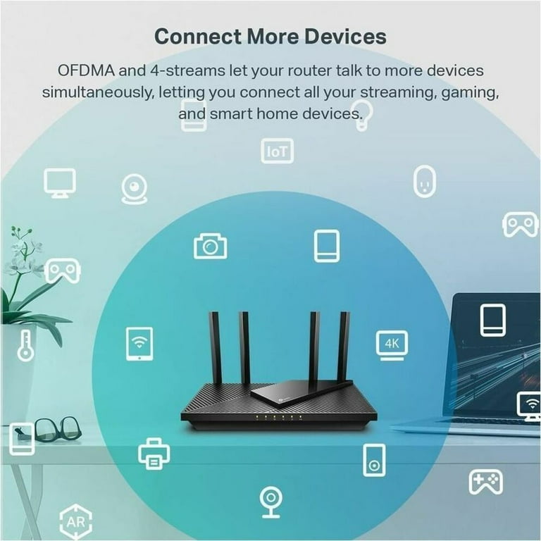 TP-Link, Wi-Fi 6 Router, Archer AX55, Gigabit Ethernet - Walmart.com