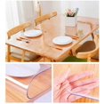 thumbnail image 4 of VALLEY TREE 54 x 96 Inch Clear Table Cover Protector, 1.5mm Thick PVC Plastic Desk Protector, Clear Desk Mat, Waterproof Table Pad for Dining Table or Office Desk, 4 of 4