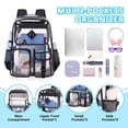 thumbnail image 3 of Mochila PIG PIG GIRL transparente para escuela negra transparente, 3 of 9