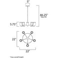 thumbnail image 4 of Maxim Lighting - Five Light Chandelier - Single-Tier Chandelier - Avant-Five, 4 of 4