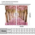 thumbnail image 2 of Butterfly Curtains Spring Flowers Pink Trees Butterfly Print Living Room Curtains for Boys Girls Teenagers Bedroom Blackout Curtains 42x54 Inches, 2 of 6