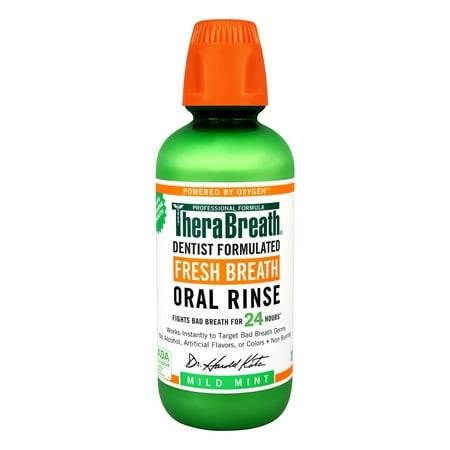 TheraBreath Fresh Breath Oral Rinse, Mild Mint, 16.0 FL (Best Oral Rinse For Periodontal Disease)