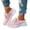 Pink, variant on Womens Orthopedic Sneakers Comfortable Mesh Lace up Sports Shoes Breathable Wedge Platform Casual Walking Shoes Lightweight Arch Support Anti-Slip Sneakers for Outdoor Running Gym(Beige, 5.5)