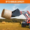 thumbnail image 7 of AOILE 49" Red and Black Double Bale Spear – 4000 lbs Capacity, Quick Attach Spike Forks for Skid Steer Loader and Tractor, 7 of 7