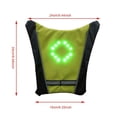 thumbnail image 2 of Wireless Control LED Cycling Vest Night Cycling Remote Control LED Turn Indicator Bike Clothing, Yellow, 2 of 9