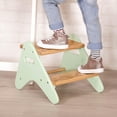 thumbnail image 5 of Taburete elegante para niños pequeños que les da independencia, diseño plegable de doble altura, superficie antideslizante que ahorra espacio, ideal para el entrenamiento para ir al baño y como, 5 of 5