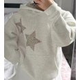 thumbnail image 2 of Sudadera con Capucha Chvity para Mujer con Estampado de Leopardo y Estrella, 2 of 6