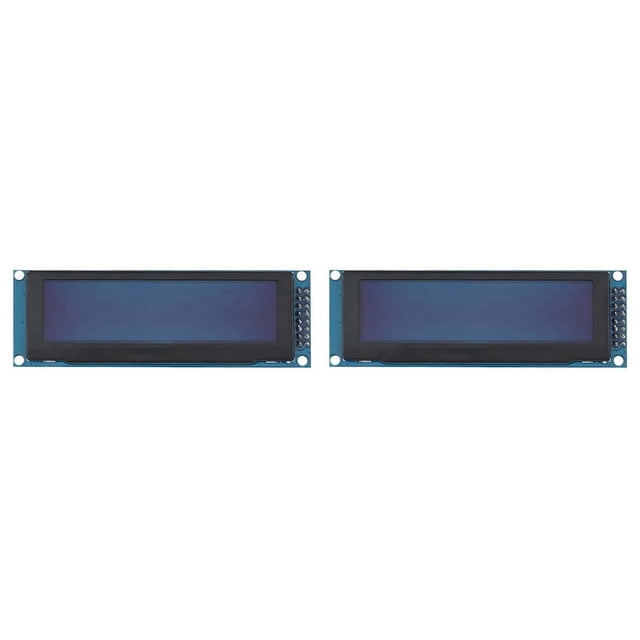 2X OLED Display 3.12Inch 256X64 25664 Dots Graphic LCD Module Display LCM Screen SSD1322 Controller Support SPI (Yellow),2 x Display Screen,blue