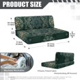 thumbnail image 6 of Pzuqiu 2 Piece Teal Mandala Rv Dinette Booth Seating Backrest Anti-Slip Rv Seat Covers Comfortable Casual Camper Cushions Cover Camper Decorations for Travel Trailer, 6 of 6