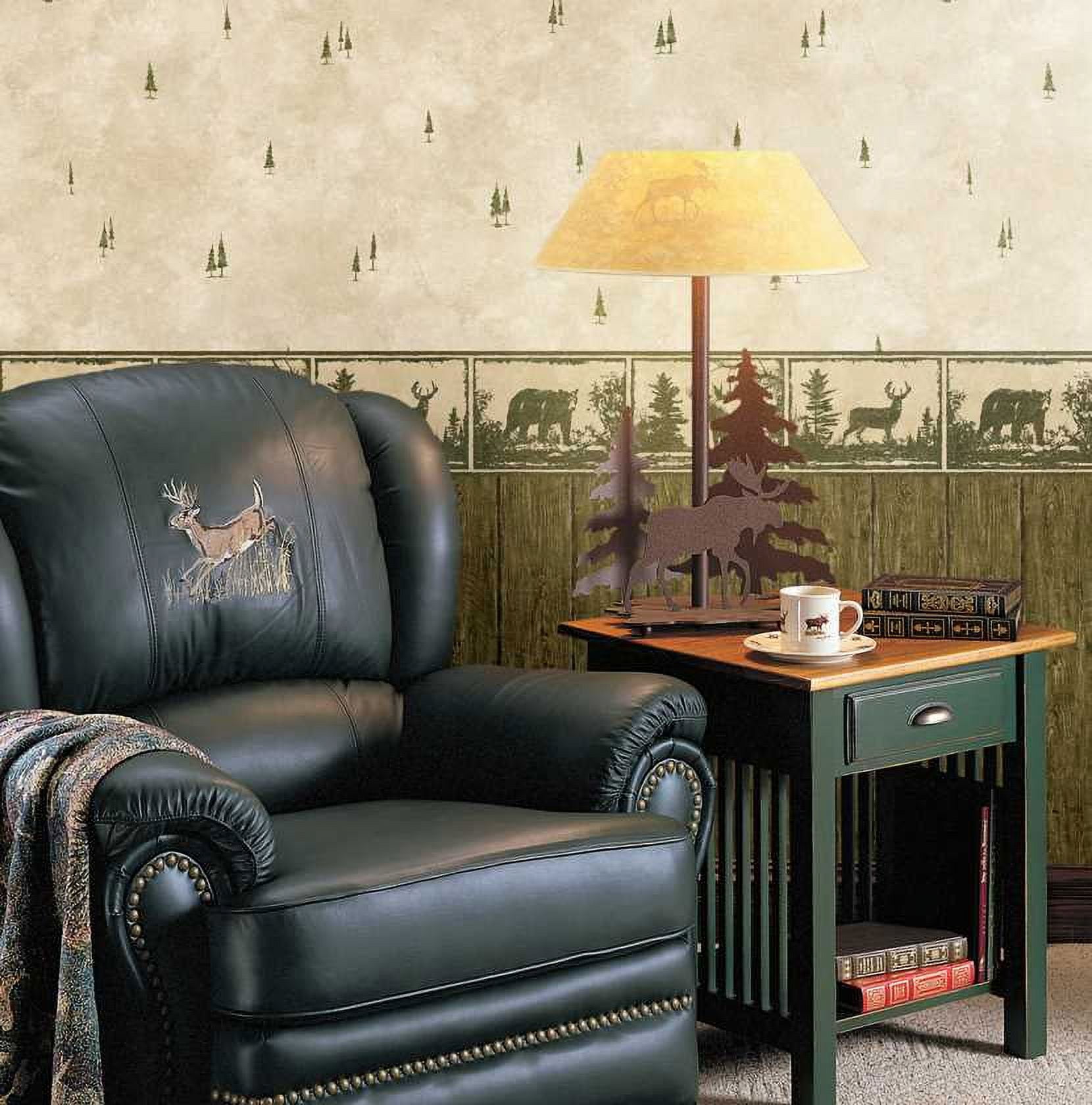 878471 Wildlife Silhouettes Wallpaper Border HTM48502b