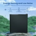 thumbnail image 7 of Auseo 1.7 cu.ft. Compact Refrigerator Mini Fridge, Retro Style, Low Noise & Energy Saving, Adjustable Temperature, for Kitchen/Office/Apartment/Dormitory-Black, 7 of 7