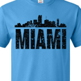 thumbnail image 4 of Inktastic Miami Skyline Grunge T-Shirt, 4 of 5
