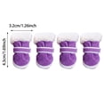 thumbnail image 3 of TIELUTT Protector Winter Boots For Small Cats Cozy Shoes with Hook & Loop Closure Warm Booties For Tiny on Cold Pavement Walking Outdoor, 3 of 4