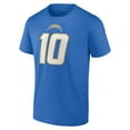thumbnail image 2 of NFL Justin Herbert Los Angeles Chargers Mens Name & Number Short Sleeve Tee, 2 of 4