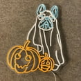thumbnail image 4 of Glowneon Bulldog Ghost Signs, Halloween Long-lasting Lights Decor, 4 of 4