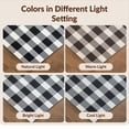 thumbnail image 7 of Design&I 4'x6' Washable Area Rug Striped Farmhouse Plaid Inspired Band Grid Front Minimalist Bold for Dorm Room, Living Apartment, Flatweave Daily Traffic Ready, 7 of 7