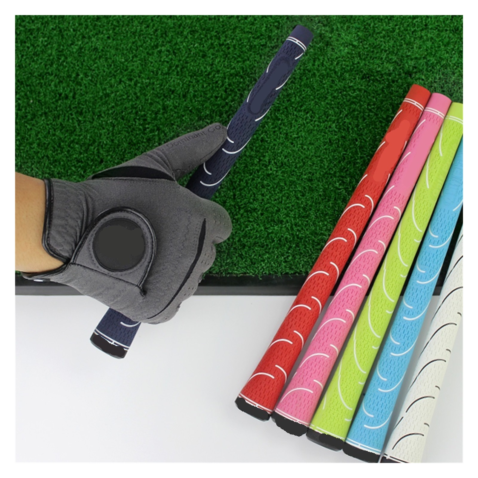 1Pair Men's Golf Gloves, Microfiber Cloth Soft Fit Sport Grip Durable Gloves ,Flexible and Comfortable