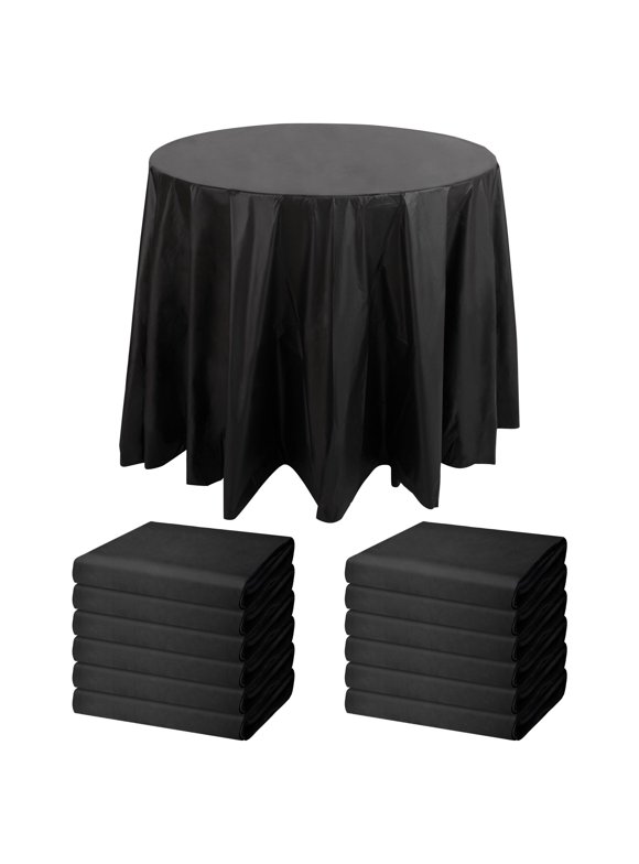 Round Plastic Tablecloths in Plastic Tablecloths