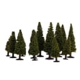 thumbnail image 1 of 15pcs Green Landscape Model Cedar Tree for Trains Railroad Scenery HO Scale, 1 of 8