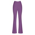 thumbnail image 5 of ZOIGHDA Womens Flare Yoga Pants High Waisted Bootcut Leggings Belly Control Soft Leggings for Workout Gym Casual(Purple,X-Large), 5 of 5