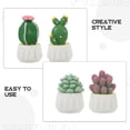 thumbnail image 3 of unbranded 4Ud Adorno Decorativo Cactus Verde Para Tablero De Auto Con Textura Y Material De Resina, 3 of 8