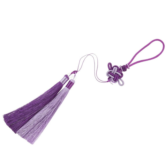 MOKKHNB Tassel Shape Chinese Knot Tassel Light Purple 1Pcs 10.4In X 1.89In