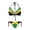 Puerto Rico Flag, variant on Tropical Leaf Bathing Suit for Women Bikini Lace Up Low Waist Quick Dry V Neck Stretchy Two Piece Swimsuit Womens Swim Suits