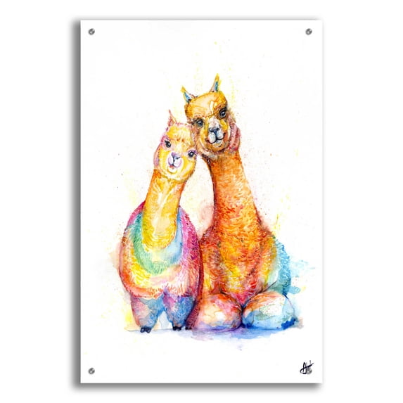 Epic Art 'Packa'Alpaca' by Marc Allante, Acrylic Glass Wall Art, 24"x36"