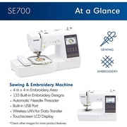 Brother SE700 Embroidery & Sewing Machine w/ 93 Spools & 200+ Accessories