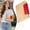 Red, variant on Clearance Under $10! Imitation Bamboo Magnetic Notebook Red Composition Notebook Notepad