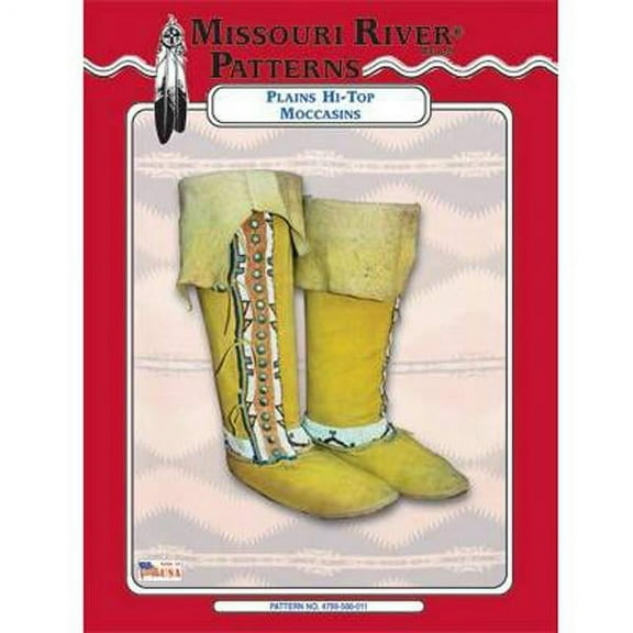 Plains Style Hi-Top Moccasins Pattern