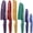 Colorful, variant on Astercook 6 Piece Flower Kitchen Knife Set, German High Carbon Stainless Steel Knives Sets with 6 Blade Guards Dishwasher Safe, Perfect Gifts for Kitchen