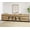 Oak, variant on Modern 4-in-1 Sideboard Buffet Cabinet, Storage Credenza with 8 Drawers, Adjustable Shelf and Tempered Glass Doors, Metal Base Coffee Bar Cabinet for Home Decor,Beige
