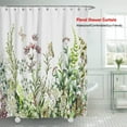thumbnail image 2 of tredstone Rideau de Douche Fleur Rideaux de Salle de Bain Tissu Polyester Paravents de Bain Fleurs et Arbres 120*180, 2 of 6