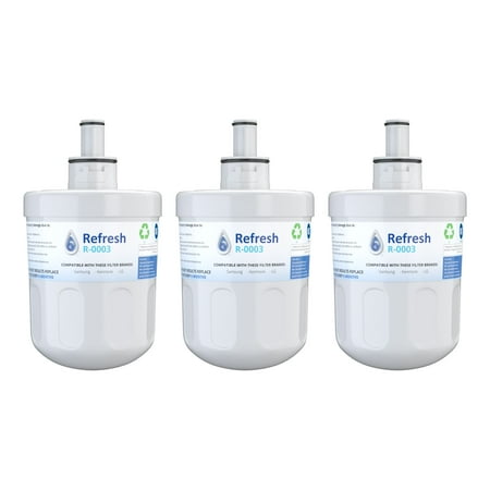 

Replacement For Samsung Bristi LP-100P Refrigerator Water Filter - by Refresh (3 Pack)