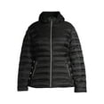 thumbnail image 5 of Time and Tru Women's Plus Size Packable Puffer Jacket with Hood, 5 of 6