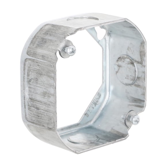 Anillo de extensión octagonal RACO 128 de 4 pulgadas, 3.8 cm de profundidad, acero