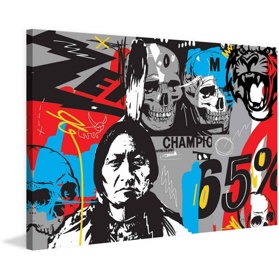 Marmont Hill "Out West I" by Josh Ruggs Painting Print on Wrapped Canvas