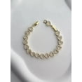 thumbnail image 3 of 7Ct Round Cut Lab Created Diamond Women's Tennis Bracelet 14k Yellow Gold Plated 7", 3 of 4