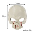 thumbnail image 2 of Xihbxyly Máscara de Calavera de No Muerto para Halloween, Aspecto Espeluznante y Siniestro, Textura de Esqueleto Realista, Accesorio Versátil para Cosplay, Eventos Espeluznantes, Tamaño 21 X 19 Cm, 2 of 7