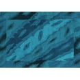 thumbnail image 1 of Ahgly Company Indoor Rectangle Animal Turquoise Blue Modern Area Rugs, 3' x 5', 1 of 4
