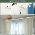 thumbnail image 2 of Matte White Adjustable Double Curtain Rods, 48-84 Inch, Wrap Around, Room Darkening, 2 of 14