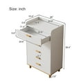 thumbnail image 4 of Modern Simple Style White Six-Drawer Chest, Freestanding 6-Drawer Cabinet for Bedroom, Kid's Room, Living Room, Nursery Room, 4 of 8