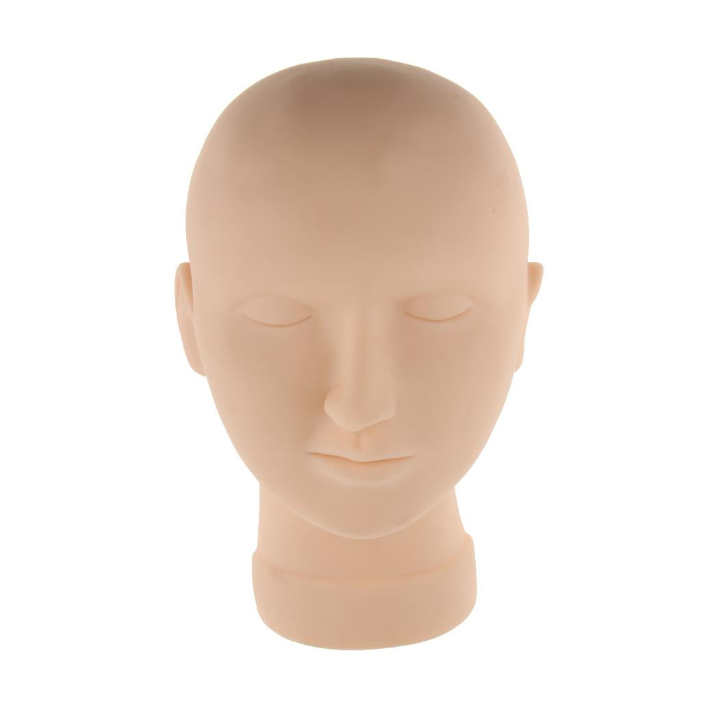 Dualoai Soft Silicone Female Massage Training Tool Eyelash Makeup Practice Mannequin