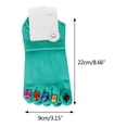thumbnail image 3 of Ladies Socks Patchwork Socks Women Cotton Five Finger Toe Breathable Soft, 3 of 20