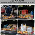 thumbnail image 3 of FOR U DESIGNS Colorful Flower Print Trunk Cargo Liner Easy to Clean Cargo Liner for Pets Dogs Non-Slip Car Trunk Mat Durable Vehicle Interior Accessories for Truck Sedan SUV, 3 of 7