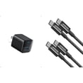 thumbnail image 1 of Cargador Anker USB C de 33 W, paquete de 2 con cable USB C, puerto PD de 60 W, 1 of 9