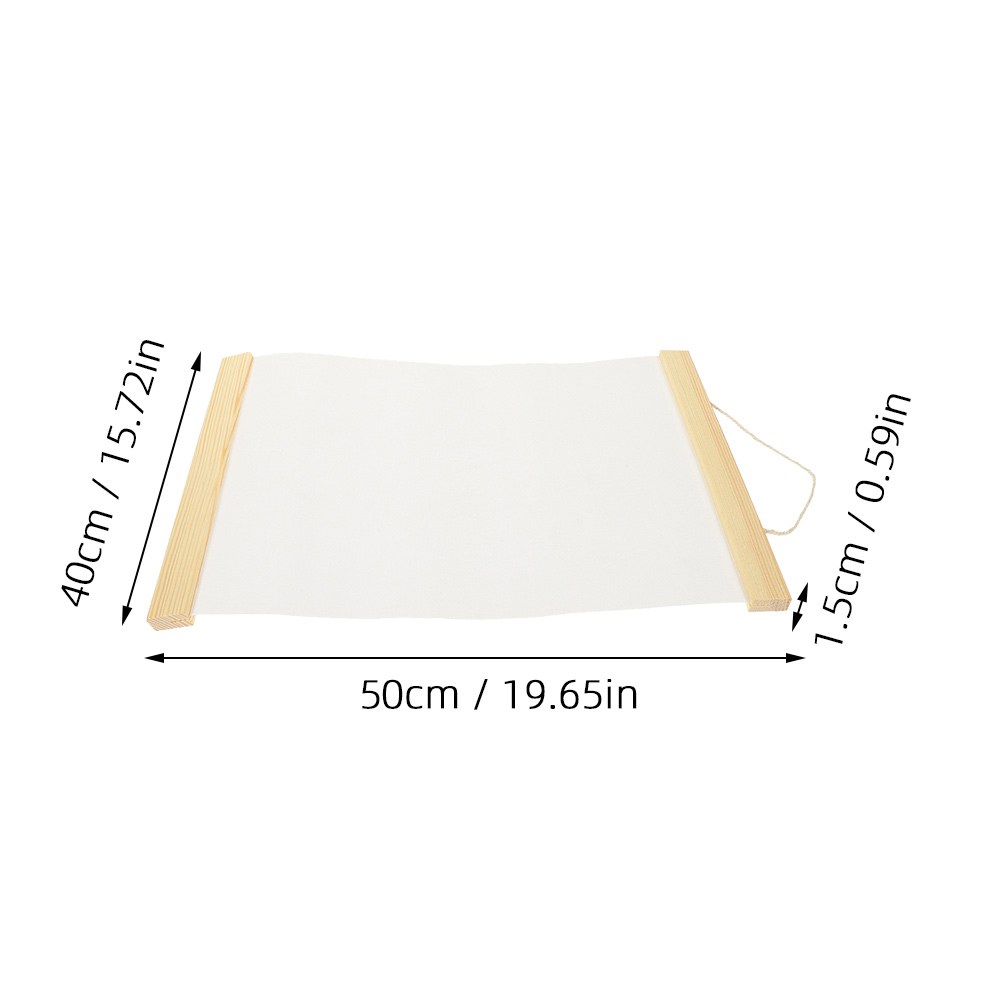 Worgeous 4pcs Hanging Oil Painting Sheet Blank Oil Painting Canvas Hanging Painting Canvas Sheet